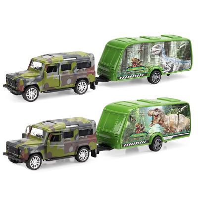 China Cheap Friction Diecast Model Toy Dinosaur Metal Pull Back Cartoon Car Toy For Children for sale