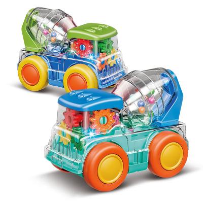 China Bring Joyful Carry Spinning Speed ​​Small Electric Mixer Truck Toy For Kids With Light Music for sale