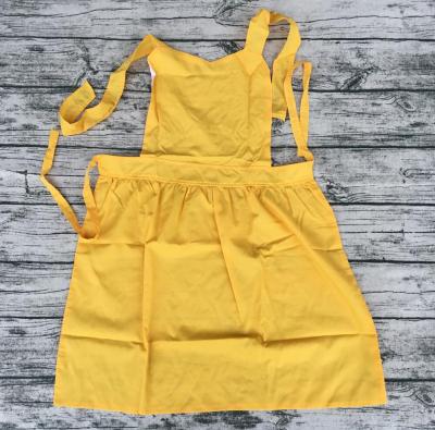 China Wholesale Fuuny Kids Cotton Mommy and Me Apron Girls Princess Bulk Bib Aprons For Baby for sale