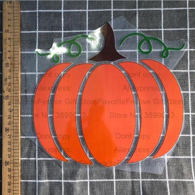 China Apparel China Supplier Custom Wholesale Halloween Pumpkin Heat Transfer Vinyl Sticker Rubber Printing Paper For T-shirt Decal Labels for sale