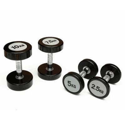 China Universal Gym Weight Equipment Free Iron Master Used Core Weight 10KG 20KG 30KG 40KG 50KG Round Dumbbell For Fitness for sale