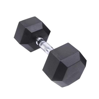 China Rubber Covered Dumbbell Hex Dumbbell Home Gym Use Fitness Equipment 2.5-50 Kg for sale