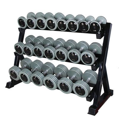 China Professional Wholesale 2.5-50kg Dumbbell Gym Painting Machine Painted Free Weights Dumbbell Set Cheap Sale for sale