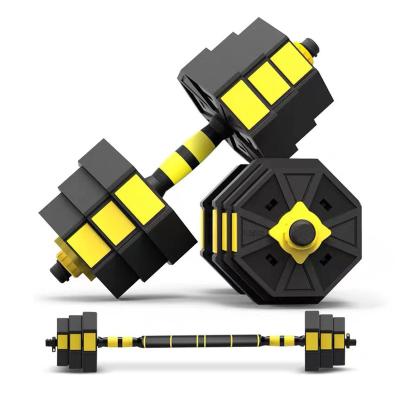 China Universal Gym Equipments Hot Selling Home Dumbbell Sets Octagon Adjustable Cement Weights 40kg Dumbbell for sale