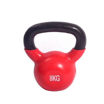 China Universal Lady Use Kettlebell Colorful Vinyl Coated Dumbbell Neoprene Cast Iron Commercial Kettlebell Weights for sale