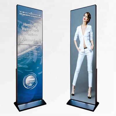 China good quality high refresh indoor led poster display screen transparent led poster for sale