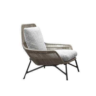 China Durable Modern Style Woven Set Outdoor Garden Furniture Leisure Rope Chair for sale