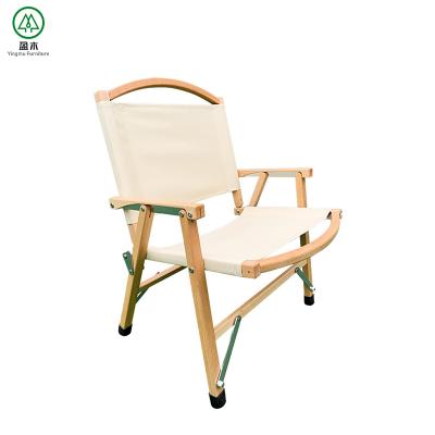 China Simple Folding Wood Chair Folding Outdoor Camping Chair\Easy Carrying\Lightweight Portable\Eco-Friendly Picnic Chair With Armrest for sale