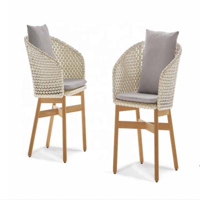 China Modern Breathable Comfortale Height Quality PE Restaurant Garden Rattan Armchair for sale