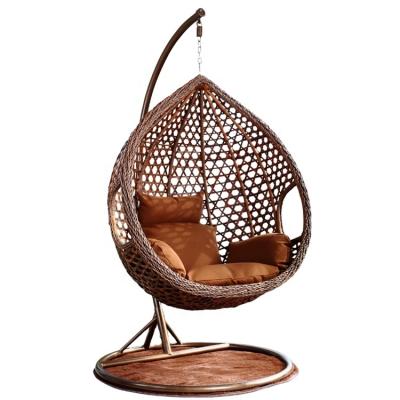 China Modern Special Hot Sale Color-fast Waterproof Wicker Swing Swing Hanging Chair For Outdoor for sale