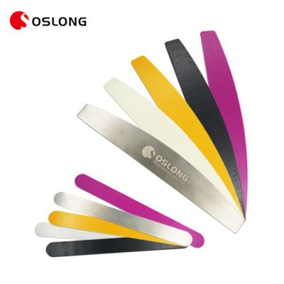 China Durable OEM Stainless Steel Core Logo Removable Metal Handle Refill Type Nail File for sale