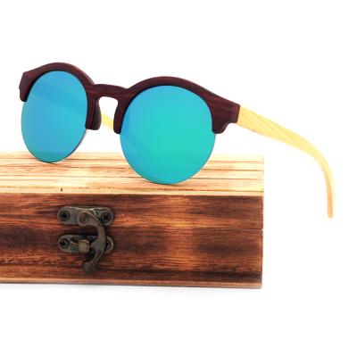 China Fashion sunglasses vintage wooden frame natural bamboo promotion polarized new sunglasses for sale