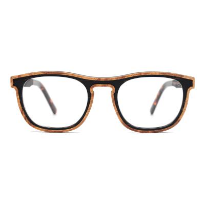 China Optical Frames Designer Wooden Optical Glasses Frames No Logo Custom Wholesale Cheap Wooden Eyewear for sale