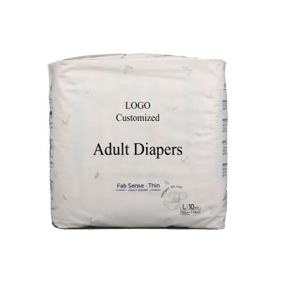 China Adult Diapers Soft Breathable Non-Woven Disposable Printed Incontinence Unisex Elderly for sale