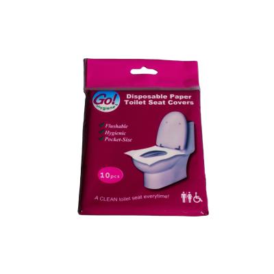 China Disposable 1/16 Travel Folds Toilet Seat Hygienic Flushable Paper for sale