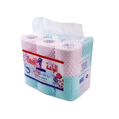 China Daily Soft Household Toilet Paper Core Roll Household Paper for sale