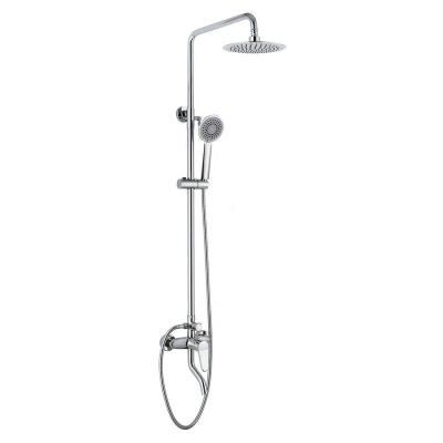 China With Single Shower Wall Mounted Triple Function Bathroom Sliding Bar Bath Shower Mixer For Hotel And Apartment for sale