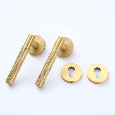 China KOPPALIVE Modern Brass Modern Fashion Bedroom Door Lock Household Durable Door Handle for sale