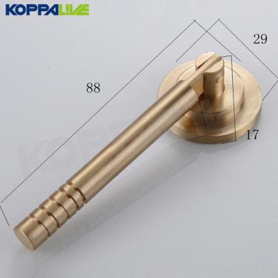 China Contemporary/Modern/Minimalist Gold Copper Bell Shaped Pull Handles Knob Cabinet Hardware Furniture Kitchen Solid Brass Drawer Handle for sale