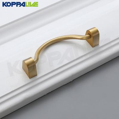 China Contemporary/Modern/Minimalist Koppalive Decorative Brass Handles For Bedroom Furniture Drawer Door Cabinet Hardware Pulls for sale