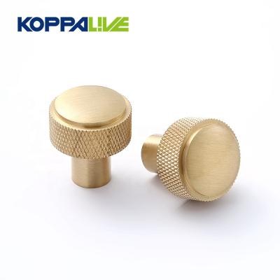 China Asian Custom Design Single Drawer Single Hole Bedroom Living Room Adjustable Brass Knurled Knobs for sale