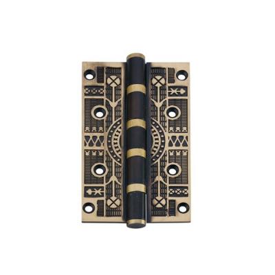 China Modern European Style Square Corner Closing Butt End Bearing Wood Door Automatic Brass Spring Hinge for sale