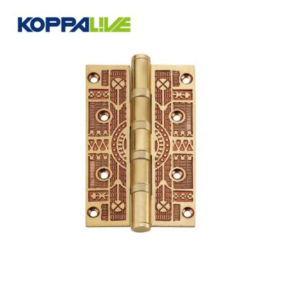 China Asian Antique Furniture Hardware Brass Butt Ball Bearing Square Corner Door Hinge For Wooden Door for sale