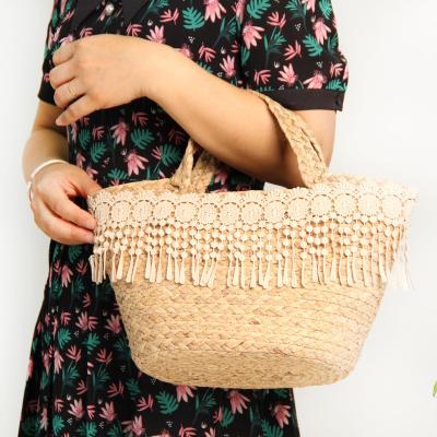 China Other Bag For Women Handwoven Summer Water Rattan Tote Clutch Bags Hyacinth Handbag Beach Sea Straw Straw Top-Handle Water for sale