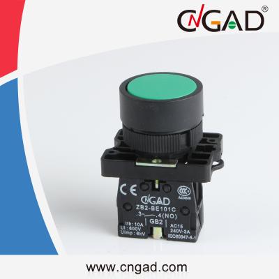 China XB2-EA31 CNGAD Momentary Green Plastics Momentary Flush Push Button Switch for sale