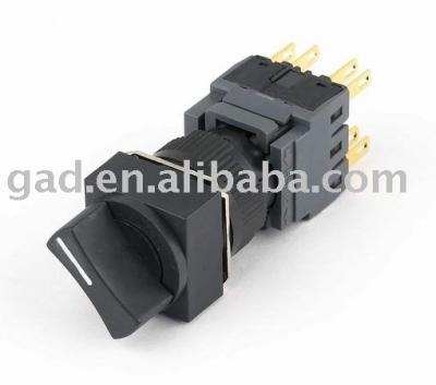 China GA6-16HF-11X CNGAD Square 16mm 3 Position Electric Selectors GA6-16HF-11X for sale