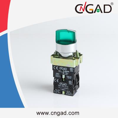 China CNGAD Momentary XB2-BK2365 Illuminated Selector 2 - Latched Position Push Button Switch for sale