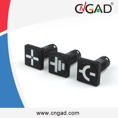 China The CNGAD GD16-22WF-GND 16mm circuit breaker position plastic indicator light for sale