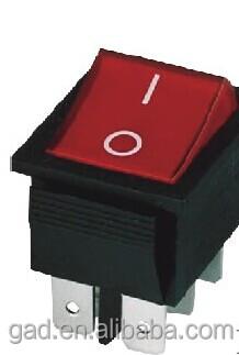 China CNGAD illuminated 6pin 10A rocker switch (boat switch, mini rocker switch) (KCD2-202/N) KCD2-202/N for sale