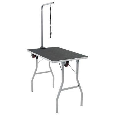 China Viable Professional Veterinary Grooming Table Folding Home Pet Grooming Equipment Pet Grooming Table Portable Beauty Table for sale