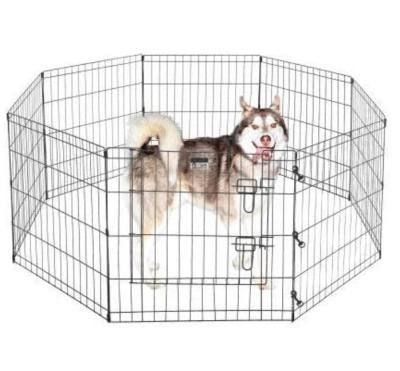 China Breathable Dog Barrier Exercise Pen Gate Fence Foldable Dog Crate for sale