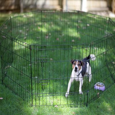 China Adjustable Breathable Metal Foldable Barrier Wire Dog Fence Exercise Pen Dog With Outdoor for sale