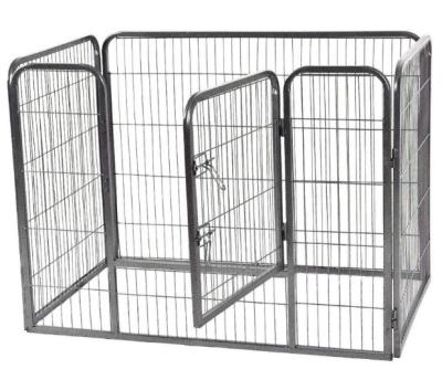 China Indoor and Outdoor Safety Breathable Metal Pet Fence Play Fence Sports Iron Dog Cage Kennel Pet Playpen Kennel for sale