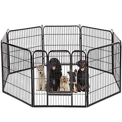 China 8 12 Wholesale Breathable 16 Panel Foldable Luxury Fence Dog Playpen Modular Kennel Short Fence Barrier Panels For Sale for sale