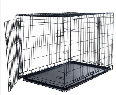 China Breathable Collapsible Collapsible Metal Crates Wire Mesh Pallet Storage Cage For Dogs for sale