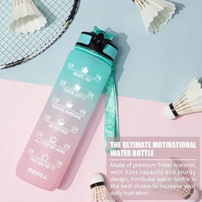 China New Design Sport Bottle BPA Free Plastic Material Food Grade Viable Plastic Water Bottle With Handle for sale