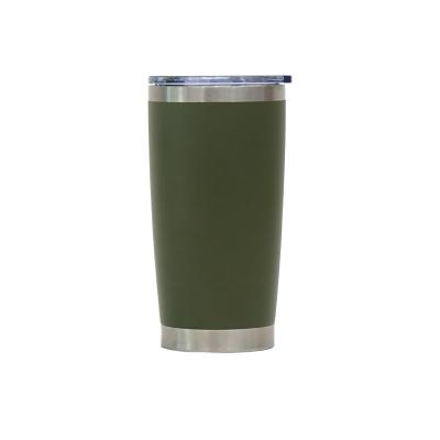 China 2021 New Products Metal Vacuum Stainless Steel Disposable Straight Side 20oz Wide Mouth Tumbler Tumbler for sale