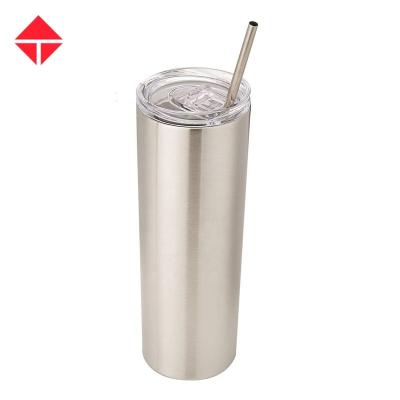 China Viable 20oz Stainless Steel Wine Tumblers Sublimation Blanks Mugs Lean Upright Thermoses For Sublimation Printing for sale