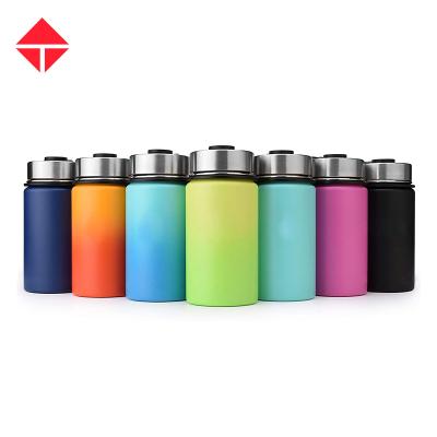 China PORTABLE Water Bottle with Straw Lid Insulated Stainless Steel Reusable Thermo Sports Bottle Large Flask, Wide Mouth and Leak Proof Bottle for sale