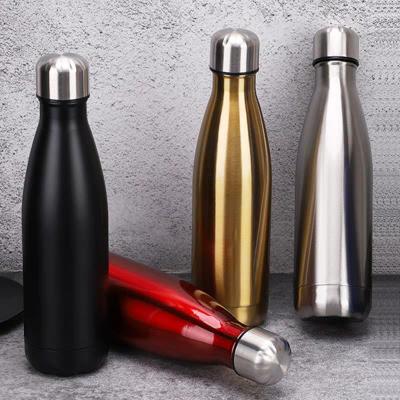 China Wholesale High Quality PORTABLE Classic Stainless Steel Vacuum Cola Bottle Sport Drinking Water Cola Customized Logo for sale