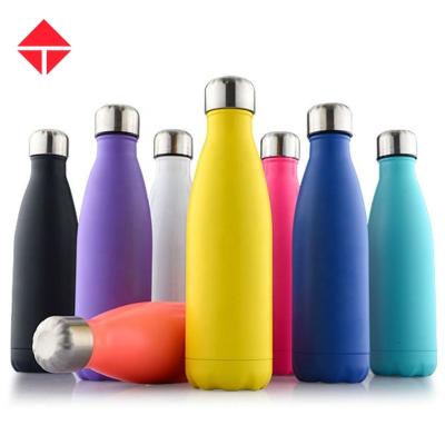 China Custom Wholesale 500ml Logo Sublimation Flask Travel Stainless Steel Wall Vacuum Flask Thermos Mug Viable Blank Double Sided for sale