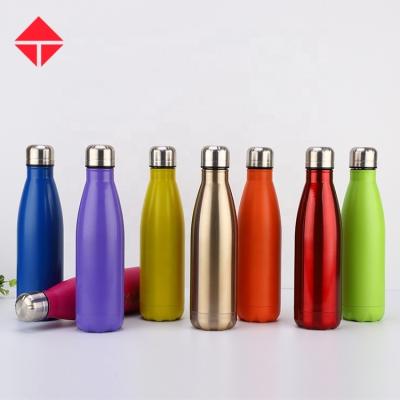 China Eco BPA Coke Drink Gym Designer Sustainable Luxury Recyclable Shaped Water Free Bottle With Logo Print For Water Custom Made for sale