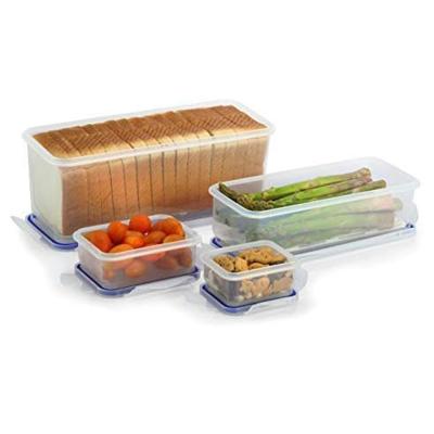 China 4Pcs Microwavable Set 100% Safe New Design Factory Price Best Selling Food Storage Container for sale