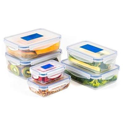 China Microwavable Food Containers With Leakproof Lids To Go Food Containers BPA Free Sets Plastic Storage Containers Meal Prep for sale