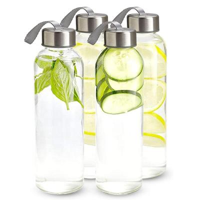 China Beverage 16 ounce glass water bottles, reusable water bottles for sale