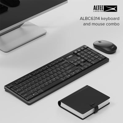 China ALTEC LANSING ALBC6314 Wireless Keyboard and Mouse Keyboard Combo Dimension Wireless High Effienc Work for sale